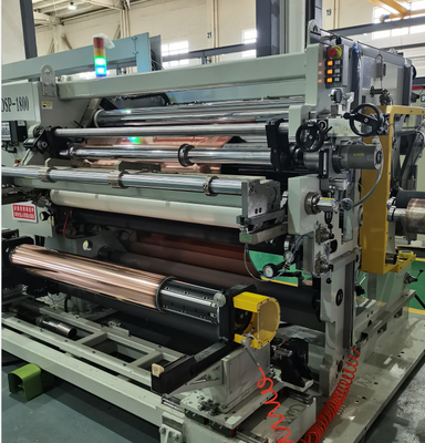 Min. 10 mm Larghezza del bordo di rottamazione Bianco taglio Rewinder Substrato della macchina PET+Cu OPP+Cu